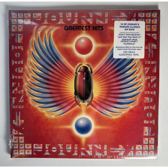 JOURNEY GREATEST HITS 2024 REISSUE DOUBLE LP LEGACY REMASTERED PRINT NEW - Picture 1 of 6